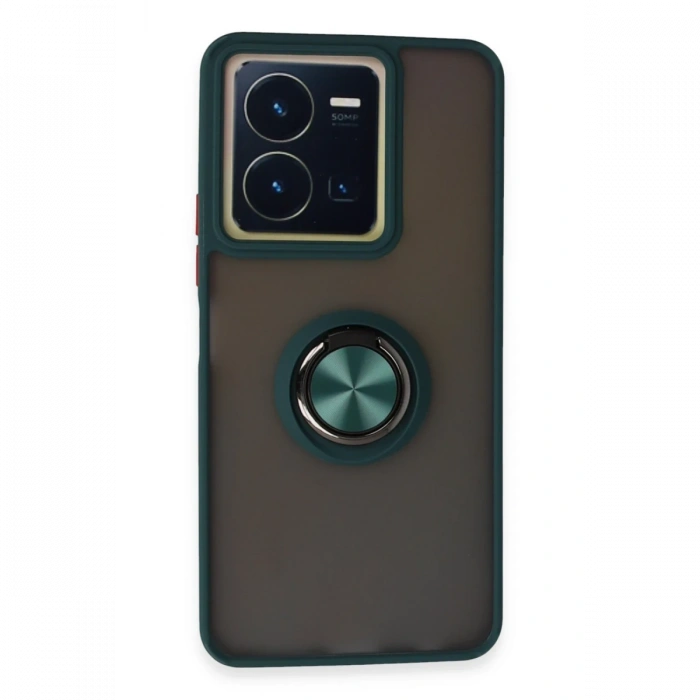 Vivo Y36 Kılıf Montreal Yüzüklü Silikon Kapak