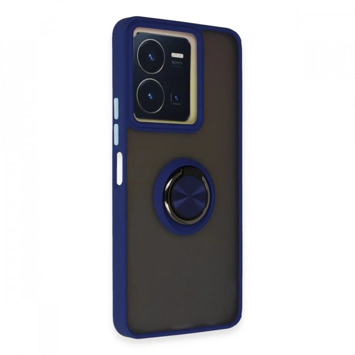 Vivo Y36 Kılıf Montreal Yüzüklü Silikon Kapak