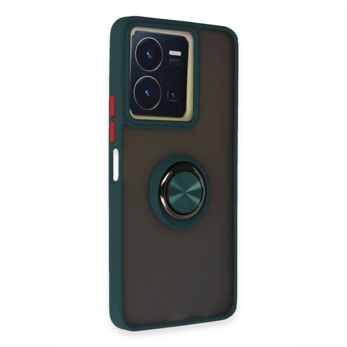 Vivo Y36 Kılıf Montreal Yüzüklü Silikon Kapak