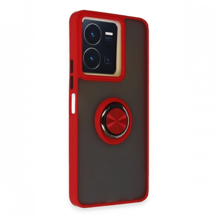 Vivo Y36 Kılıf Montreal Yüzüklü Silikon Kapak