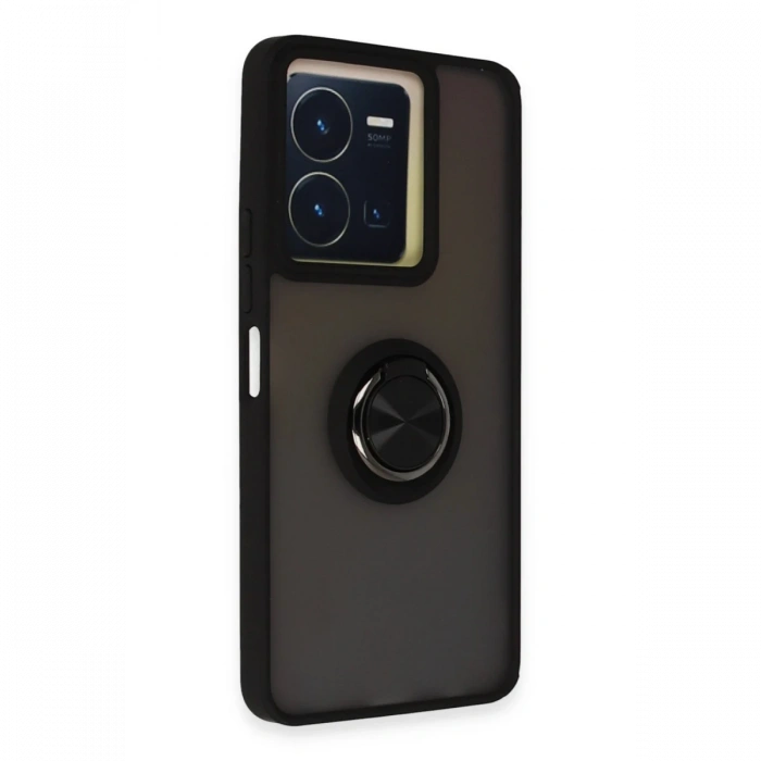 Vivo Y36 Kılıf Montreal Yüzüklü Silikon Kapak