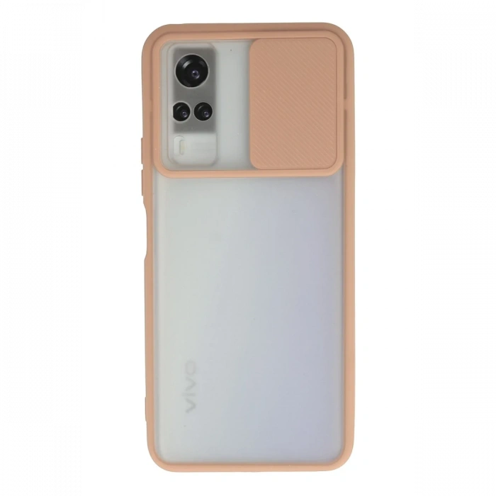 Newface Vivo Y53S Kılıf Palm Buzlu Kamera Sürgülü Silikon