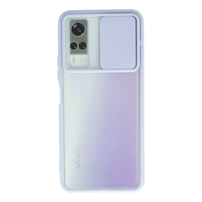 Newface Vivo Y53S Kılıf Palm Buzlu Kamera Sürgülü Silikon