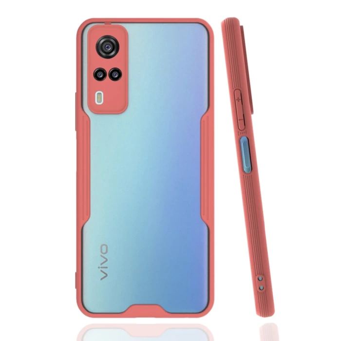Newface Vivo Y53S Kılıf Platin Silikon