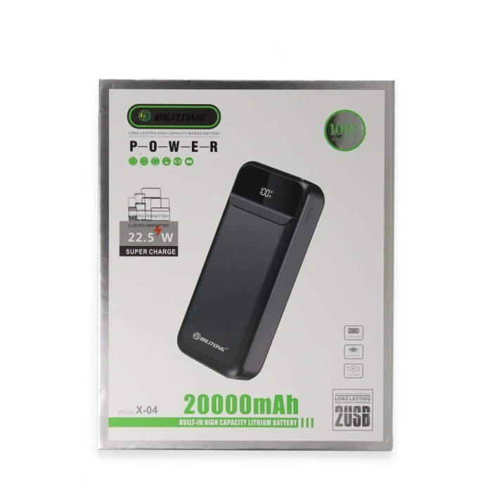 Newface X04 20.000 mAh Powerbank - Siyah