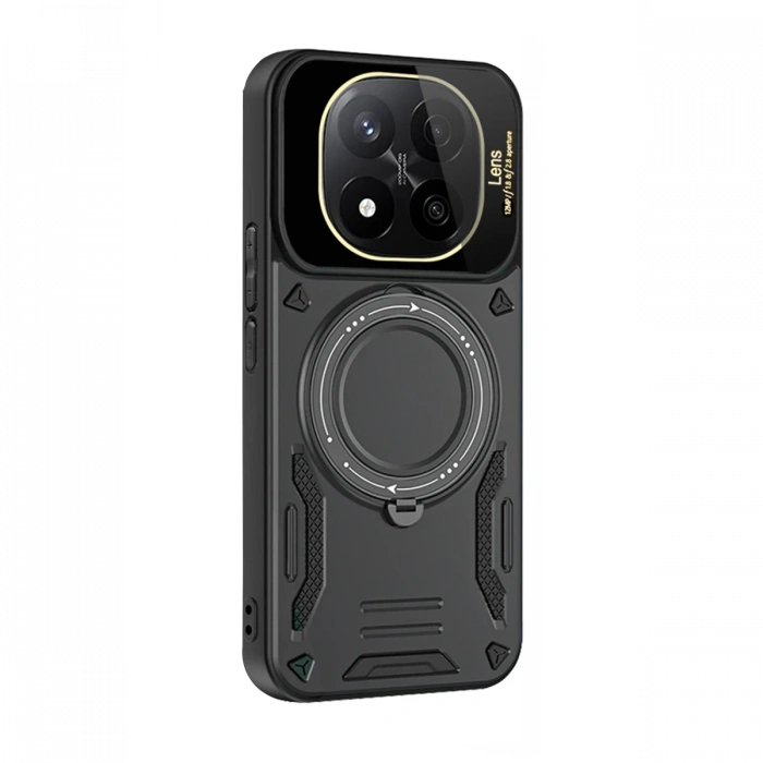 Xiaomi 14T Pro Kılıf Joy Lens Standlı Kapak - Siyah