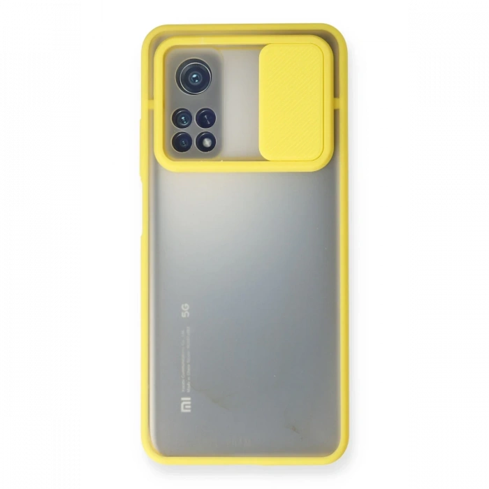 Newface Xiaomi Mi 10T Kılıf Palm Buzlu Kamera Sürgülü Silikon