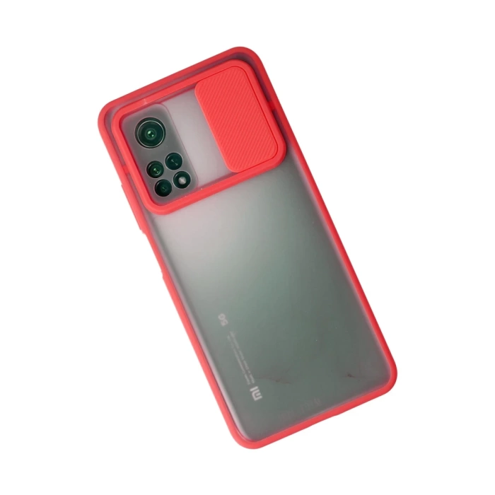 Newface Xiaomi Mi 10T Kılıf Palm Buzlu Kamera Sürgülü Silikon