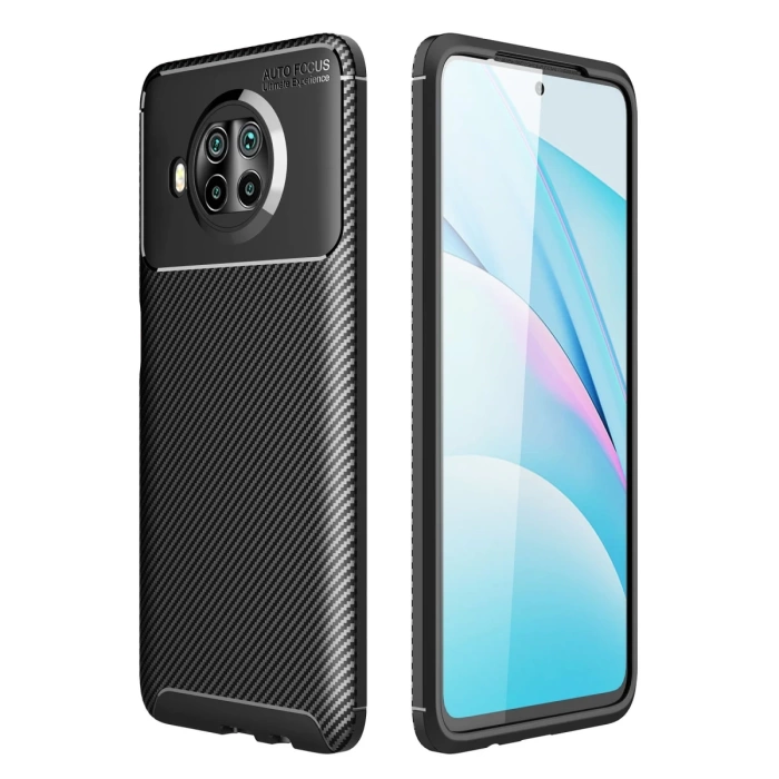 Newface Xiaomi Mi 10T Lite Kılıf Auto Focus Karbon Kapak