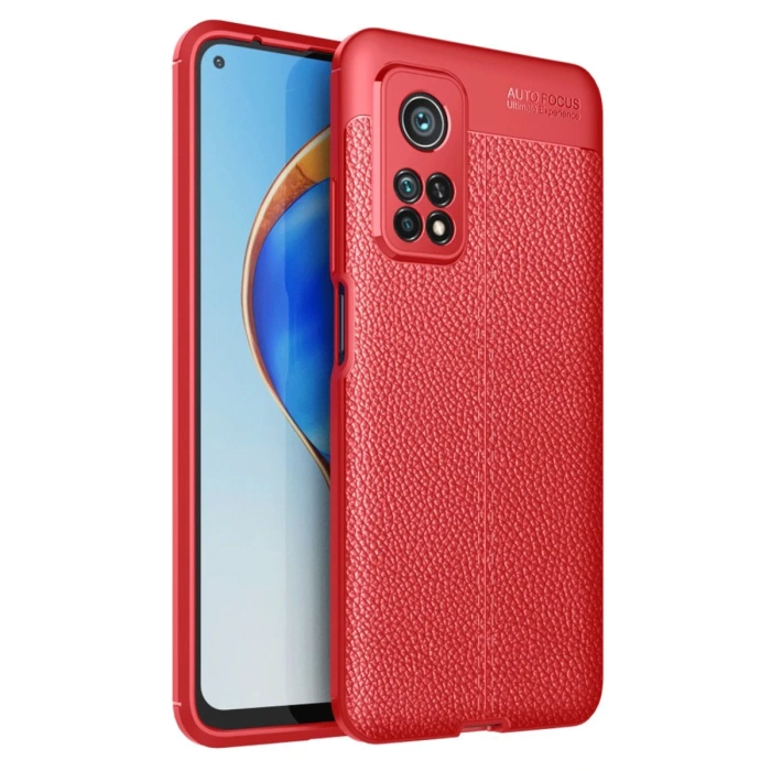 Newface Xiaomi Mi 10T Pro Kılıf Auto Focus Kapak - Kırmızı