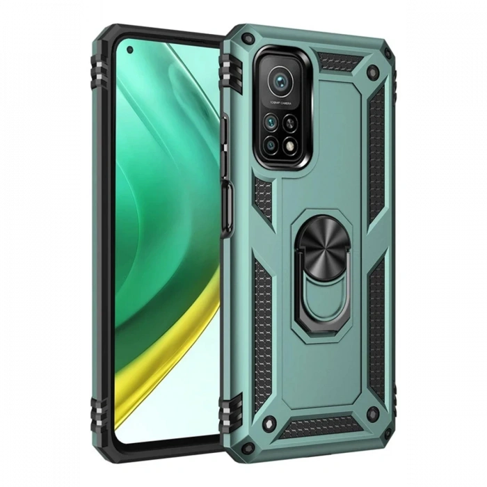 Newface Xiaomi Mi 10T Pro Kılıf Sofya Yüzüklü Silikon Kapak