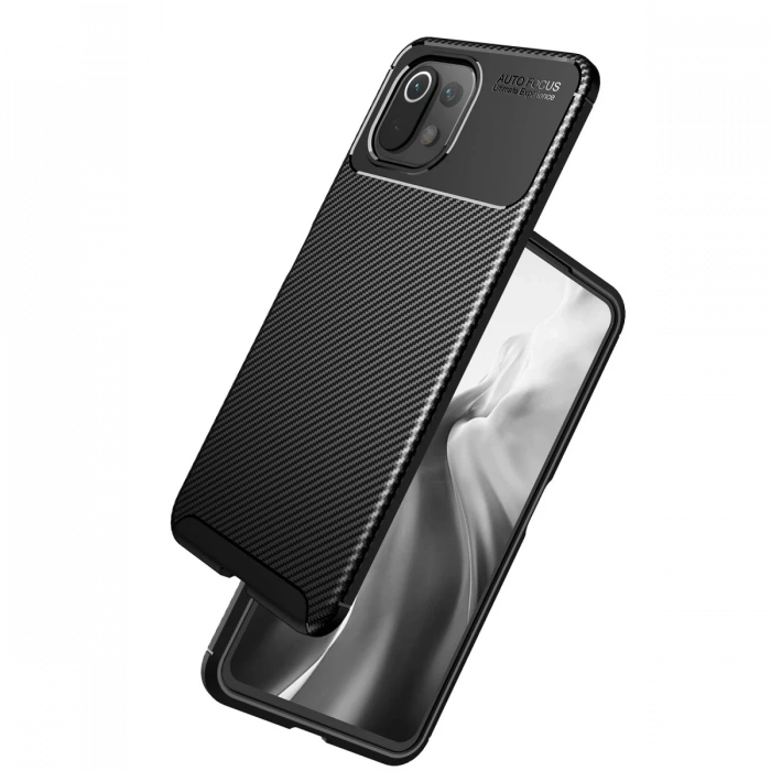 Newface Xiaomi Mİ 11 Lite Kılıf Auto Focus Karbon Kapak