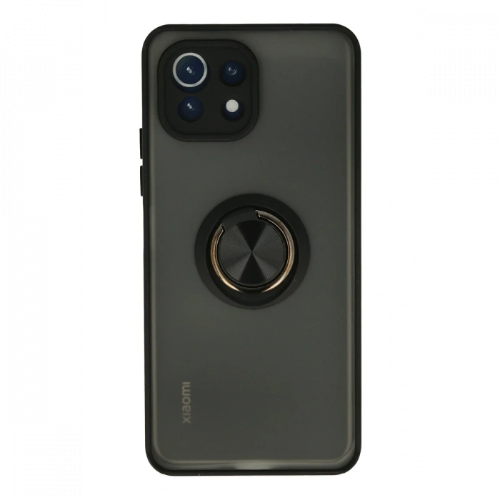 Newface Xiaomi Mİ 11 Lite Kılıf Montreal Yüzüklü Silikon Kapak