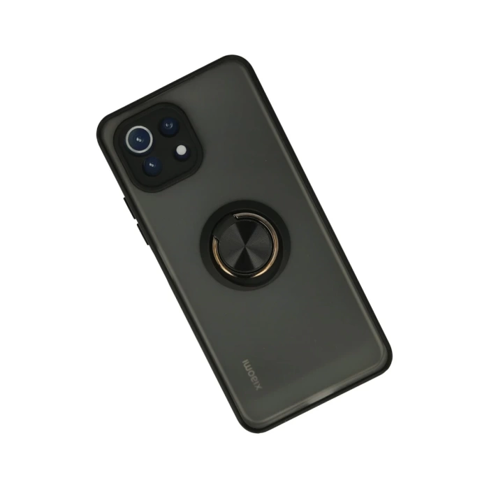 Newface Xiaomi Mİ 11 Lite Kılıf Montreal Yüzüklü Silikon Kapak