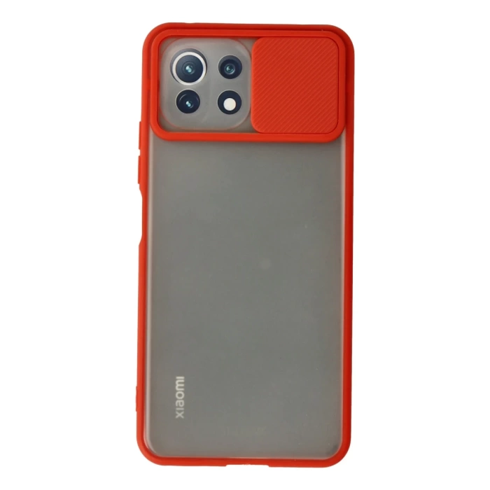 Newface Xiaomi Mİ 11 Lite Kılıf Palm Buzlu Kamera Sürgülü Silikon