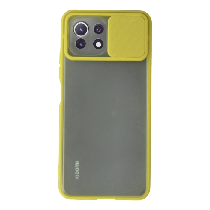 Newface Xiaomi Mİ 11 Lite Kılıf Palm Buzlu Kamera Sürgülü Silikon