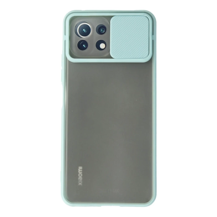 Newface Xiaomi Mİ 11 Lite Kılıf Palm Buzlu Kamera Sürgülü Silikon