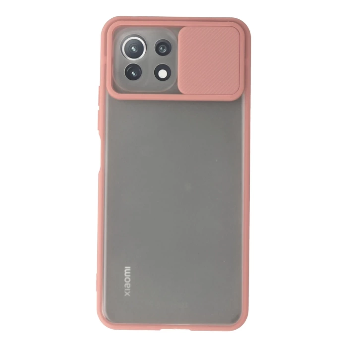 Newface Xiaomi Mİ 11 Lite Kılıf Palm Buzlu Kamera Sürgülü Silikon