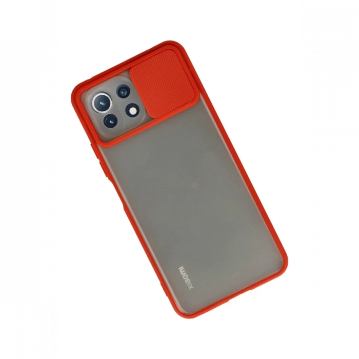 Newface Xiaomi Mİ 11 Lite Kılıf Palm Buzlu Kamera Sürgülü Silikon