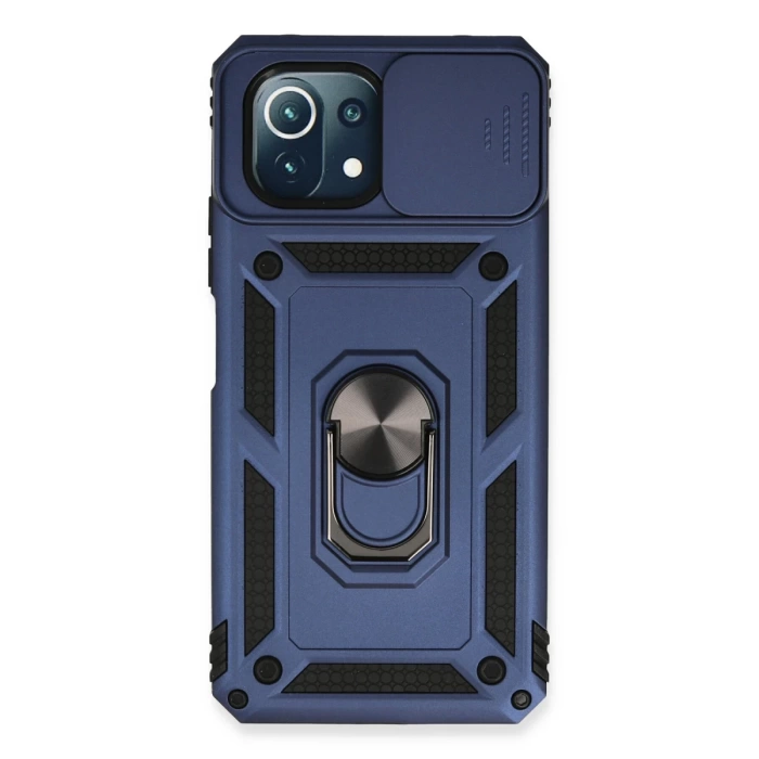 Newface Xiaomi Mİ 11 Lite Kılıf Pars Lens Yüzüklü Silikon