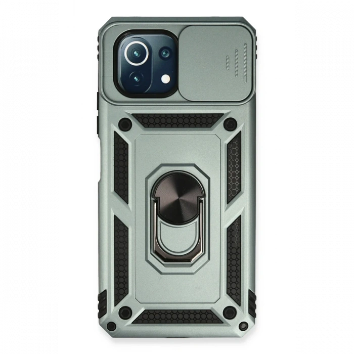 Newface Xiaomi Mİ 11 Lite Kılıf Pars Lens Yüzüklü Silikon