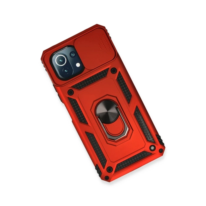 Newface Xiaomi Mİ 11 Lite Kılıf Pars Lens Yüzüklü Silikon
