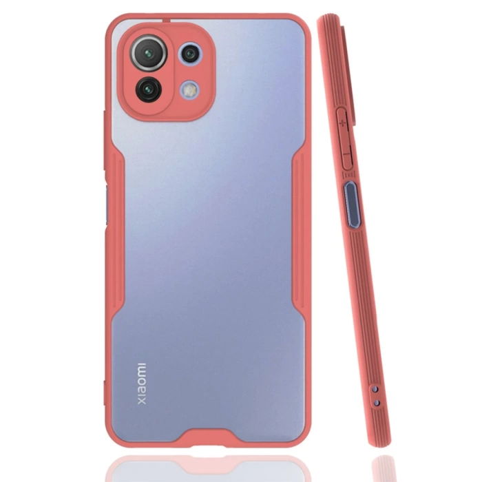 Newface Xiaomi Mİ 11 Lite Kılıf Platin Silikon