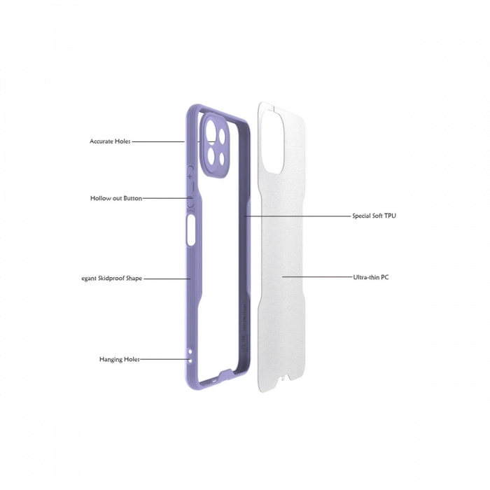 Newface Xiaomi Mİ 11 Lite Kılıf Platin Silikon