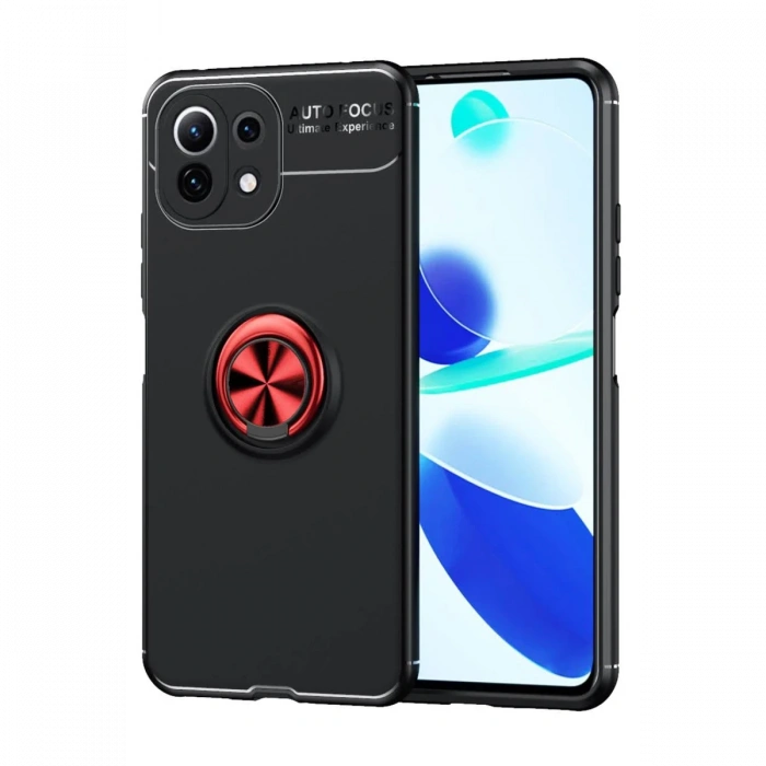Newface Xiaomi Mİ 11 Lite Kılıf Range Yüzüklü Silikon