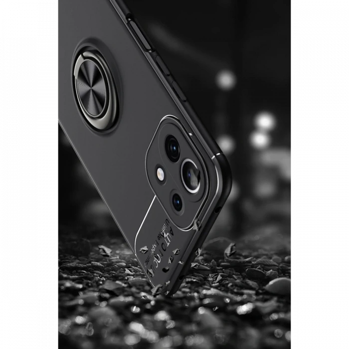 Newface Xiaomi Mİ 11 Lite Kılıf Range Yüzüklü Silikon