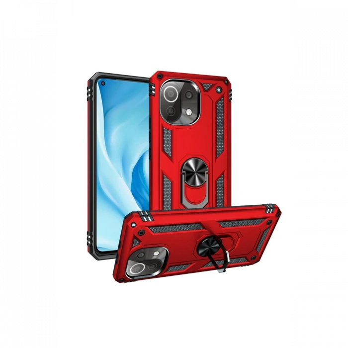 Newface Xiaomi Mİ 11 Lite Kılıf Sofya Yüzüklü Silikon Kapak