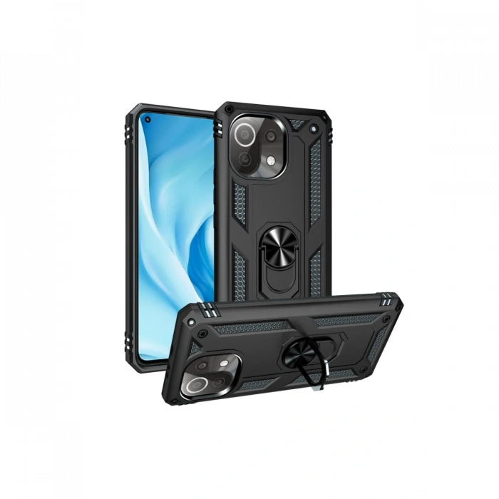 Newface Xiaomi Mİ 11 Lite Kılıf Sofya Yüzüklü Silikon Kapak