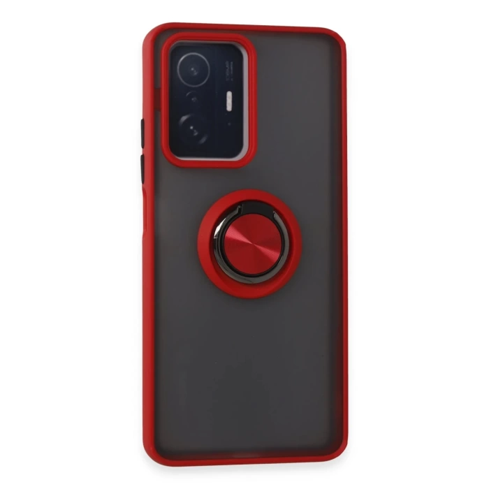 Newface Xiaomi Mi 11T Pro Kılıf Montreal Yüzüklü Silikon Kapak