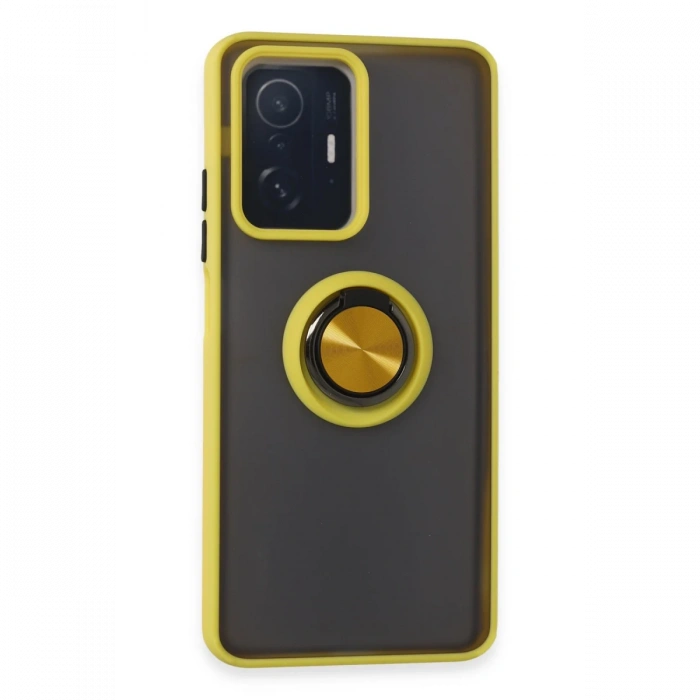 Newface Xiaomi Mi 11T Pro Kılıf Montreal Yüzüklü Silikon Kapak