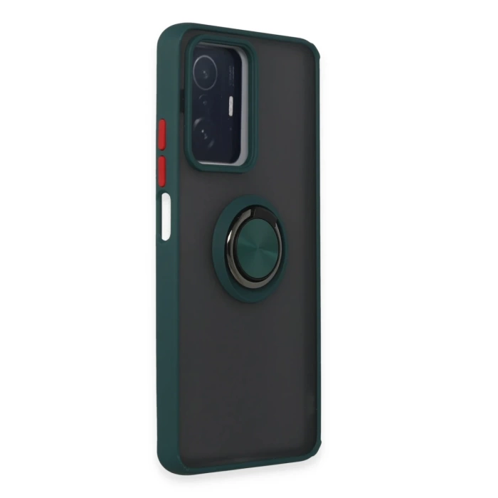 Newface Xiaomi Mi 11T Pro Kılıf Montreal Yüzüklü Silikon Kapak