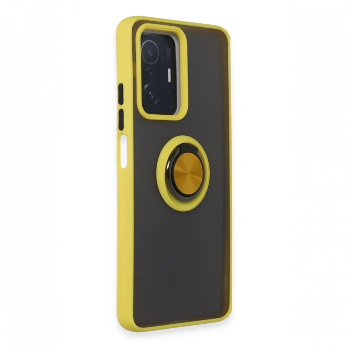 Newface Xiaomi Mi 11T Pro Kılıf Montreal Yüzüklü Silikon Kapak