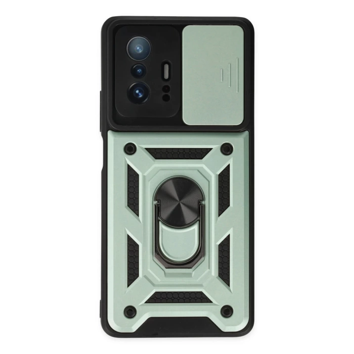 Newface Xiaomi Mi 11T Pro Kılıf Pars Lens Yüzüklü Silikon