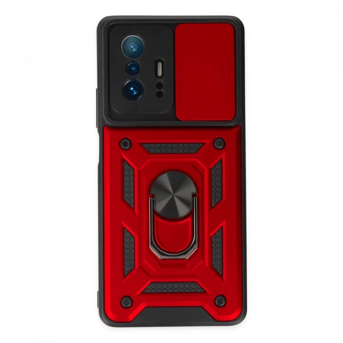 Newface Xiaomi Mi 11T Pro Kılıf Pars Lens Yüzüklü Silikon
