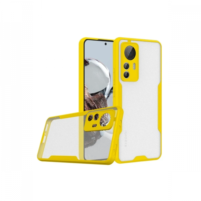 Newface Xiaomi Mi 12T Kılıf Platin Silikon