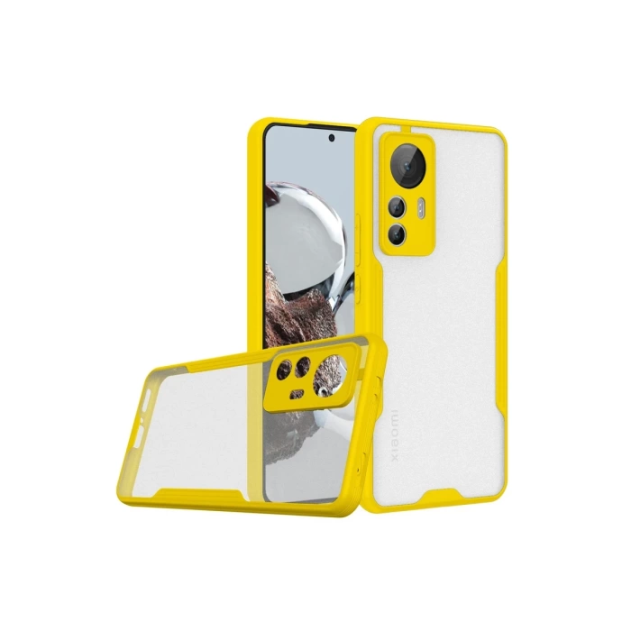 Newface Xiaomi Mi 12T Kılıf Platin Silikon