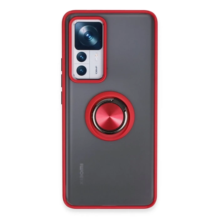 Newface Xiaomi Mi 12T Pro Kılıf Montreal Yüzüklü Silikon Kapak