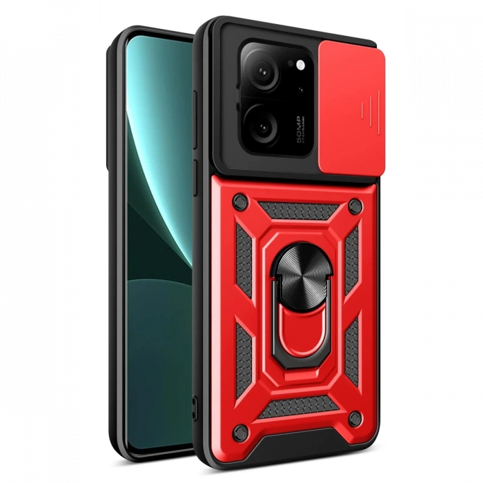 Newface Xiaomi Mi 13T Pro Kılıf Pars Lens Yüzüklü Silikon