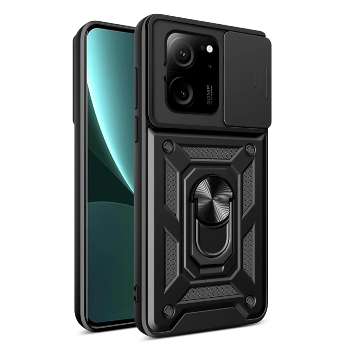 Newface Xiaomi Mi 13T Pro Kılıf Pars Lens Yüzüklü Silikon