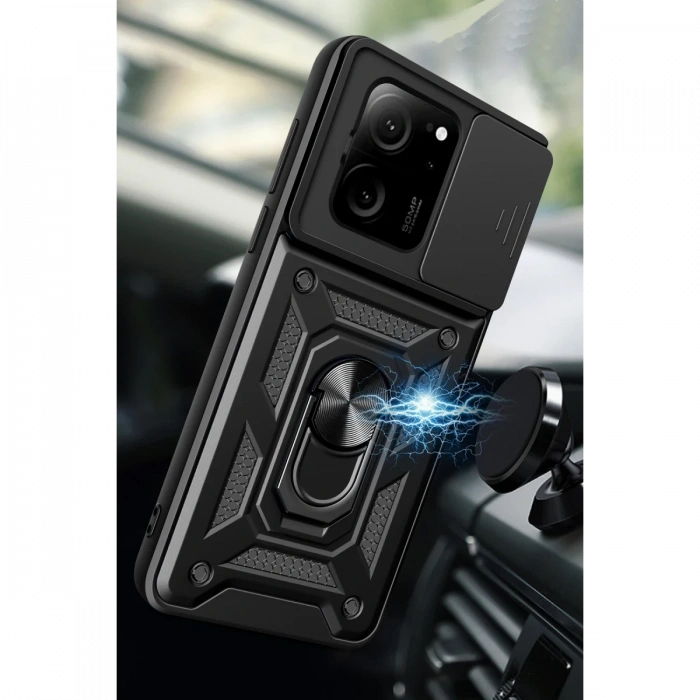 Newface Xiaomi Mi 13T Pro Kılıf Pars Lens Yüzüklü Silikon
