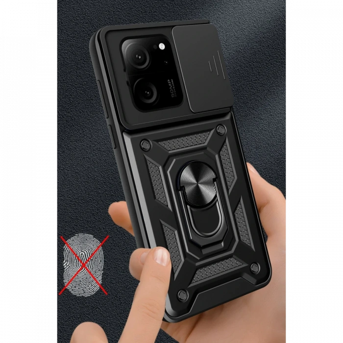 Newface Xiaomi Mi 13T Pro Kılıf Pars Lens Yüzüklü Silikon