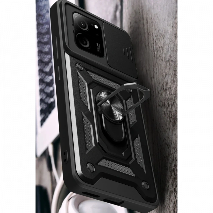 Newface Xiaomi Mi 13T Pro Kılıf Pars Lens Yüzüklü Silikon
