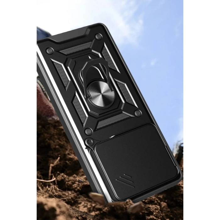 Newface Xiaomi Mi 15 Kılıf Pars Lens Yüzüklü Silikon
