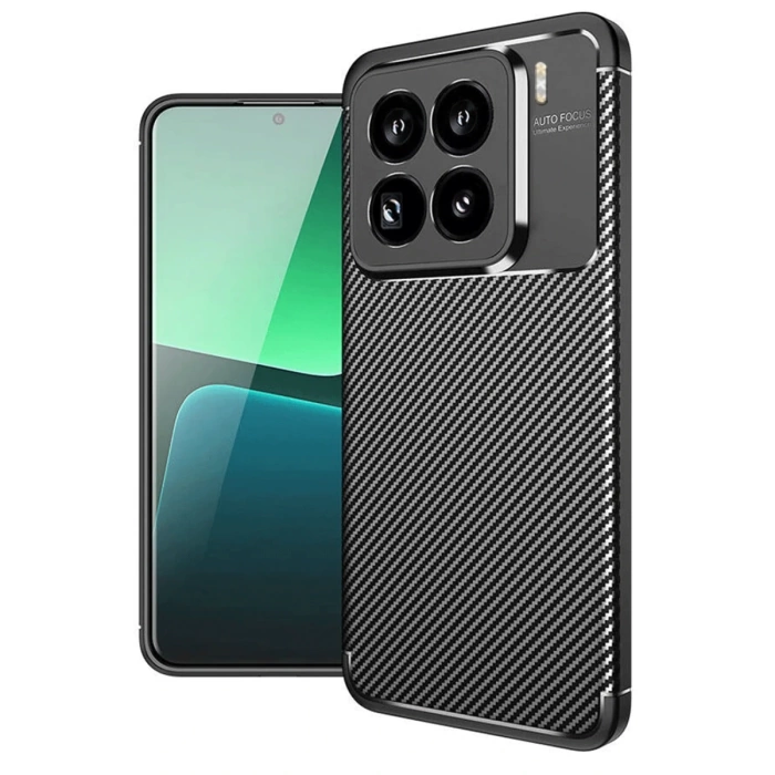 Newface Xiaomi Mi 15 Pro Kılıf Auto Focus Karbon Kapak