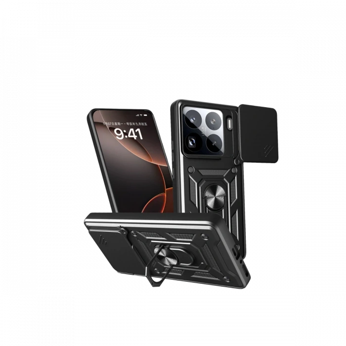 Xiaomi Mi 15 Pro Kılıf Pars Lens Yüzüklü Silikon