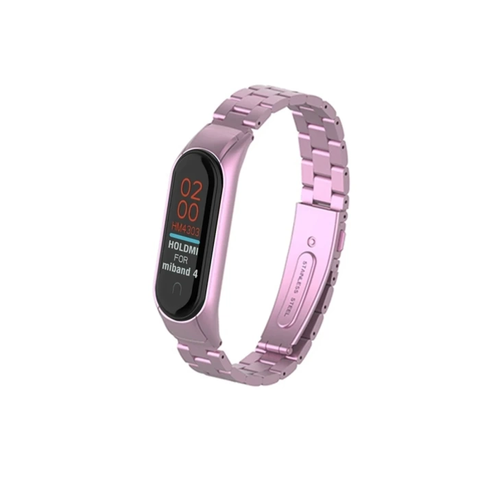 Newface Xiaomi Mi Band 4 Metal Baklalı Kordon